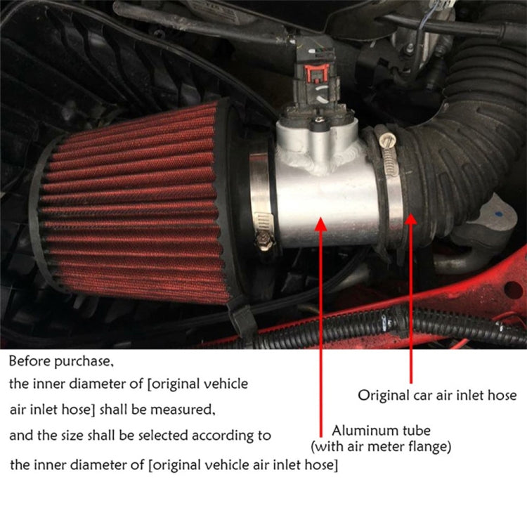 XH-UN603 รถดัดแปลงเครื่องยนต์ Air Flow Meter Flange Intake Sensor Base สำหรับ Honda / Toyota / Subaru / Mazda, 63mm, 70mm, 76mm