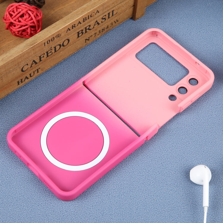 เคสโทรศัพท์ MagSafe ไล่โทนสีซิลิโคนเหลว TPU, For Samsung Galaxy Z Flip3 5G, For Samsung Galaxy Z Flip5, For Samsung Galaxy Z Flip4