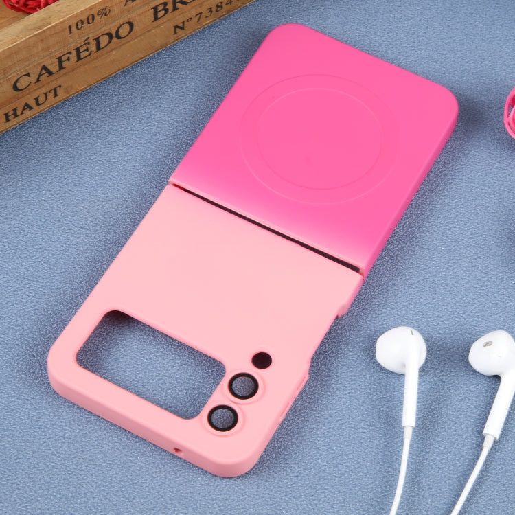 เคสโทรศัพท์ MagSafe ไล่โทนสีซิลิโคนเหลว TPU, For Samsung Galaxy Z Flip3 5G, For Samsung Galaxy Z Flip5, For Samsung Galaxy Z Flip4