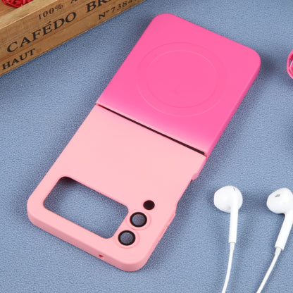 เคสโทรศัพท์ MagSafe ไล่โทนสีซิลิโคนเหลว TPU, For Samsung Galaxy Z Flip3 5G, For Samsung Galaxy Z Flip5, For Samsung Galaxy Z Flip4