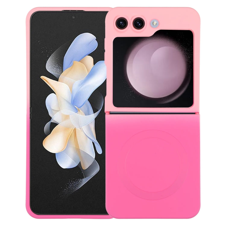 เคสโทรศัพท์ MagSafe ไล่โทนสีซิลิโคนเหลว TPU, For Samsung Galaxy Z Flip3 5G, For Samsung Galaxy Z Flip5, For Samsung Galaxy Z Flip4