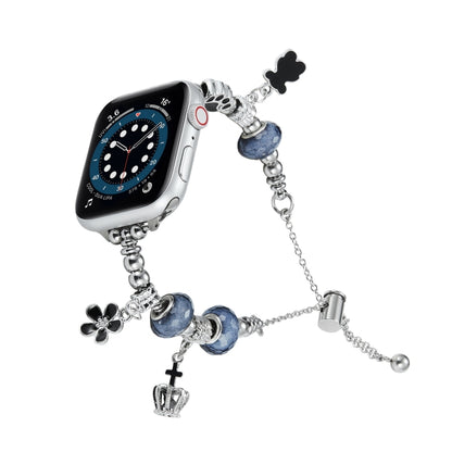 สร้อยข้อมือลูกปัดวงนาฬิกาโลหะ, For Apple Watch Series 10 46mm, For Apple Watch Series 10 42mm, For Apple Watch SE 2023 44mm, For Apple Watch SE 2023 40mm, For Apple Watch Ultra 2 49mm, For Apple Watch 9 45mm, For Apple Watch 9 41mm                     ...