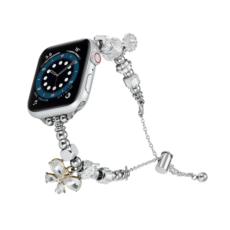 สร้อยข้อมือลูกปัดวงนาฬิกาโลหะ, For Apple Watch 8 45mm, For Apple Watch SE 2022 40mm, For Apple Watch SE 2022 44mm, For Apple Watch 7 41mm, For Apple Watch 7 45mm, For Apple Watch SE 40mm, For Apple Watch SE 44mm, For Apple Watch 6 40mm                 ...