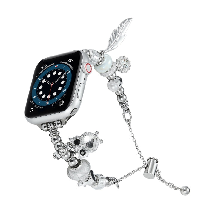 สร้อยข้อมือลูกปัดวงนาฬิกาโลหะ, For Apple Watch 8 45mm, For Apple Watch SE 2022 40mm, For Apple Watch SE 2022 44mm, For Apple Watch 7 41mm, For Apple Watch 7 45mm, For Apple Watch SE 40mm, For Apple Watch SE 44mm, For Apple Watch 6 40mm                 ...
