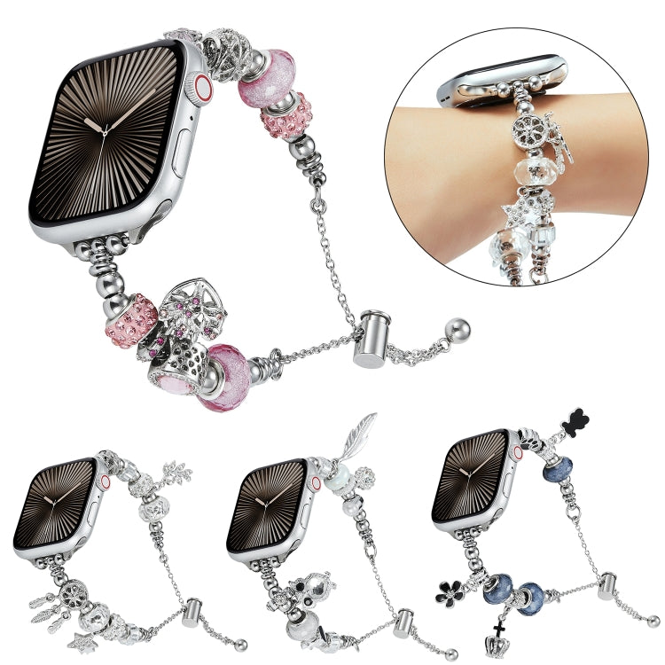 สร้อยข้อมือลูกปัดวงนาฬิกาโลหะ, For Apple Watch 8 45mm, For Apple Watch SE 2022 40mm, For Apple Watch SE 2022 44mm, For Apple Watch 7 41mm, For Apple Watch 7 45mm, For Apple Watch SE 40mm, For Apple Watch SE 44mm, For Apple Watch 6 40mm                 ...