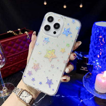 เคสโทรศัพท์ TPU ผงกลิตเตอร์ลิตเติ้ลสตาร์ซีรีส์, For iPhone 12 Pro Max, For iPhone 11, For iPhone 11 Pro Max