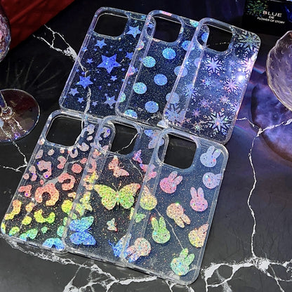 เคสโทรศัพท์ TPU ผงกลิตเตอร์ลิตเติ้ลสตาร์ซีรีส์, For iPhone 12 Pro Max, For iPhone 11, For iPhone 11 Pro Max