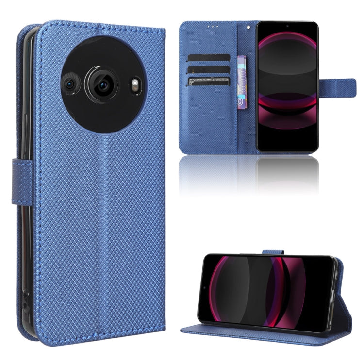 ซองโทรศัพท์หนังเนื้อเพชร, For Sharp Aquos R8 Pro / Leica Leitz Phone 3, For Sharp Aquos R8, For Sharp Mamorino6
