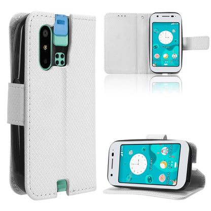 ซองโทรศัพท์หนังเนื้อเพชร, For Sharp Aquos R8 Pro / Leica Leitz Phone 3, For Sharp Aquos R8, For Sharp Mamorino6