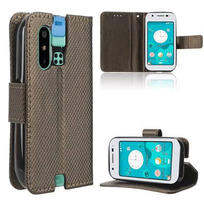 ซองโทรศัพท์หนังเนื้อเพชร, For Sharp Aquos R8 Pro / Leica Leitz Phone 3, For Sharp Aquos R8, For Sharp Mamorino6