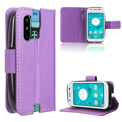 ซองโทรศัพท์หนังเนื้อเพชร, For Sharp Aquos R8 Pro / Leica Leitz Phone 3, For Sharp Aquos R8, For Sharp Mamorino6