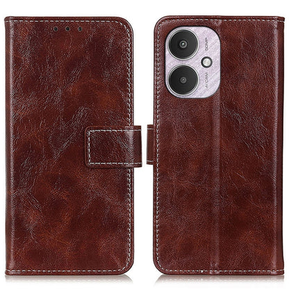 Retro Crazy Horse Texture เคสโทรศัพท์หนังพลิกแนวนอน, For Xiaomi Poco F6 / Redmi Turbo 3, For Xiaomi Poco F6 Pro, For Xiaomi Redmi K70 5G / K70 Pro 5G, For Xiaomi Redmi Note 13 Pro 4G/Poco M6 Pro 4G, For Xiaomi Redmi A3, For Xiaomi Redmi 13C            ...