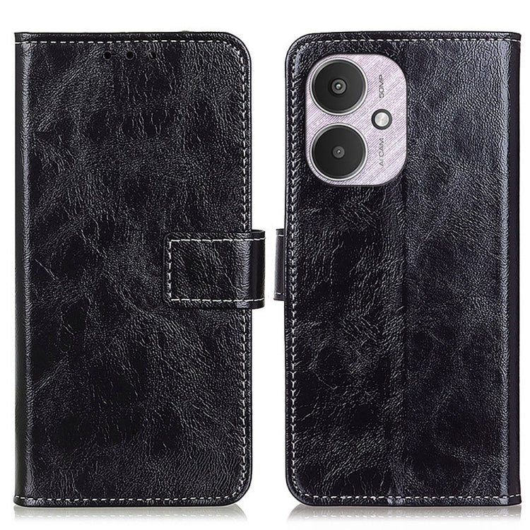Retro Crazy Horse Texture เคสโทรศัพท์หนังพลิกแนวนอน, For Xiaomi Poco F6 / Redmi Turbo 3, For Xiaomi Poco F6 Pro, For Xiaomi Redmi K70 5G / K70 Pro 5G, For Xiaomi Redmi Note 13 Pro 4G/Poco M6 Pro 4G, For Xiaomi Redmi A3, For Xiaomi Redmi 13C            ...