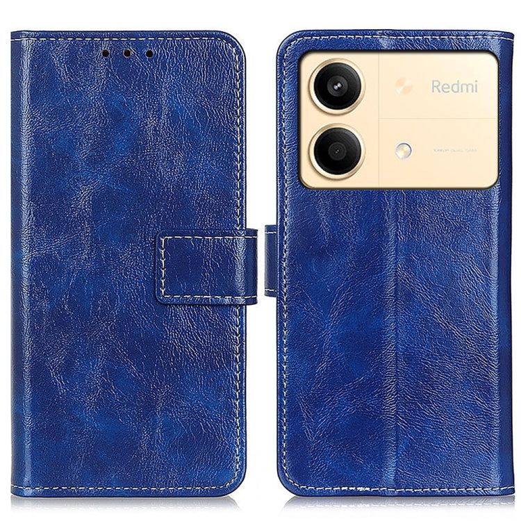 Retro Crazy Horse Texture เคสโทรศัพท์หนังพลิกแนวนอน, For Xiaomi Poco F6 / Redmi Turbo 3, For Xiaomi Poco F6 Pro, For Xiaomi Redmi K70 5G / K70 Pro 5G, For Xiaomi Redmi Note 13 Pro 4G/Poco M6 Pro 4G, For Xiaomi Redmi A3, For Xiaomi Redmi 13C            ...