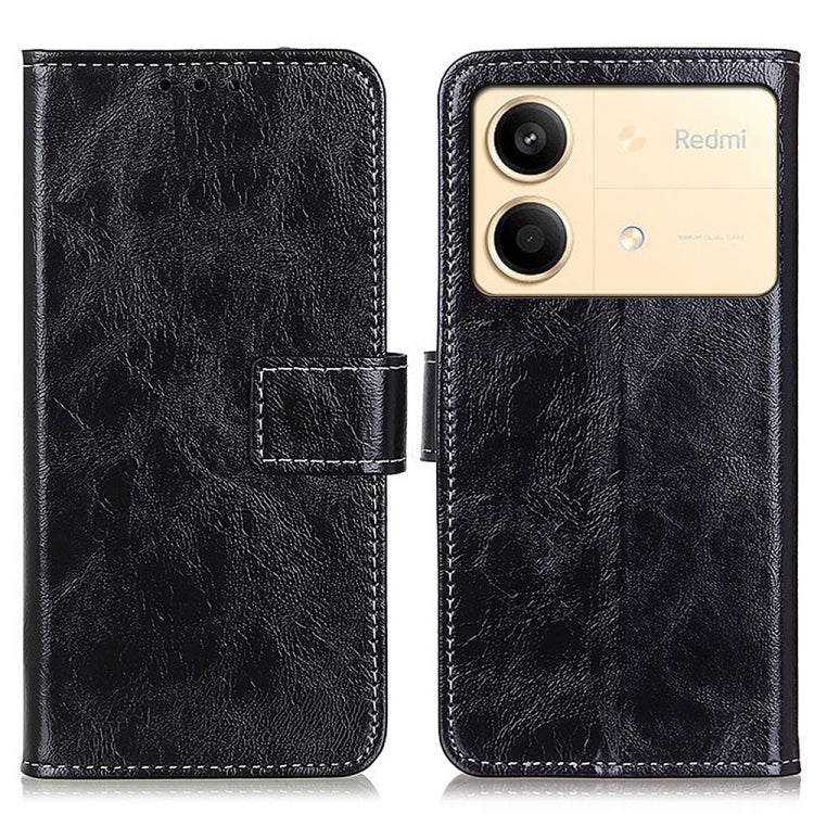 Retro Crazy Horse Texture เคสโทรศัพท์หนังพลิกแนวนอน, For Xiaomi Poco F6 / Redmi Turbo 3, For Xiaomi Poco F6 Pro, For Xiaomi Redmi K70 5G / K70 Pro 5G, For Xiaomi Redmi Note 13 Pro 4G/Poco M6 Pro 4G, For Xiaomi Redmi A3, For Xiaomi Redmi 13C            ...