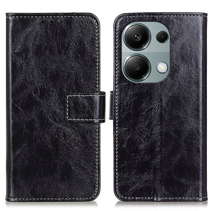 Retro Crazy Horse Texture เคสโทรศัพท์หนังพลิกแนวนอน, For Xiaomi Poco F6 / Redmi Turbo 3, For Xiaomi Poco F6 Pro, For Xiaomi Redmi K70 5G / K70 Pro 5G, For Xiaomi Redmi Note 13 Pro 4G/Poco M6 Pro 4G, For Xiaomi Redmi A3, For Xiaomi Redmi 13C            ...