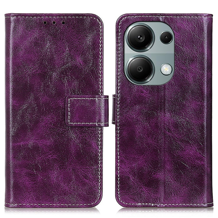 Retro Crazy Horse Texture เคสโทรศัพท์หนังพลิกแนวนอน, For Xiaomi Poco F6 / Redmi Turbo 3, For Xiaomi Poco F6 Pro, For Xiaomi Redmi K70 5G / K70 Pro 5G, For Xiaomi Redmi Note 13 Pro 4G/Poco M6 Pro 4G, For Xiaomi Redmi A3, For Xiaomi Redmi 13C            ...