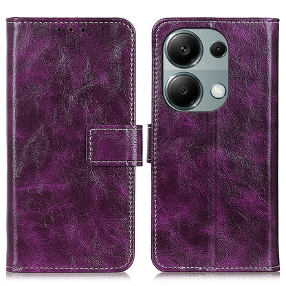 Retro Crazy Horse Texture เคสโทรศัพท์หนังพลิกแนวนอน, For Xiaomi Poco F6 / Redmi Turbo 3, For Xiaomi Poco F6 Pro, For Xiaomi Redmi K70 5G / K70 Pro 5G, For Xiaomi Redmi Note 13 Pro 4G/Poco M6 Pro 4G, For Xiaomi Redmi A3, For Xiaomi Redmi 13C            ...