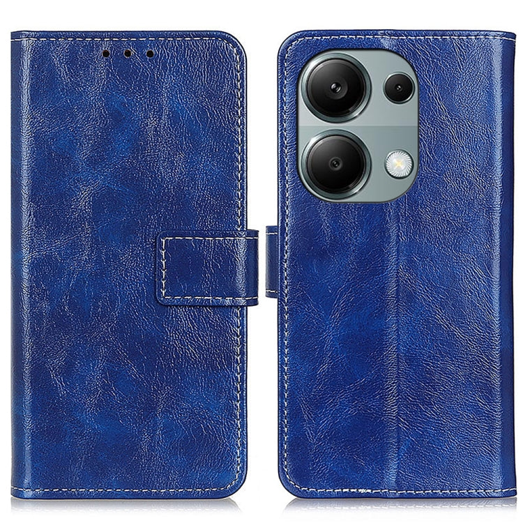 Retro Crazy Horse Texture เคสโทรศัพท์หนังพลิกแนวนอน, For Xiaomi Poco F6 / Redmi Turbo 3, For Xiaomi Poco F6 Pro, For Xiaomi Redmi K70 5G / K70 Pro 5G, For Xiaomi Redmi Note 13 Pro 4G/Poco M6 Pro 4G, For Xiaomi Redmi A3, For Xiaomi Redmi 13C            ...