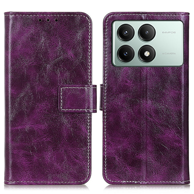 Retro Crazy Horse Texture เคสโทรศัพท์หนังพลิกแนวนอน, For Xiaomi Poco F6 / Redmi Turbo 3, For Xiaomi Poco F6 Pro, For Xiaomi Redmi K70 5G / K70 Pro 5G, For Xiaomi Redmi Note 13 Pro 4G/Poco M6 Pro 4G, For Xiaomi Redmi A3, For Xiaomi Redmi 13C            ...