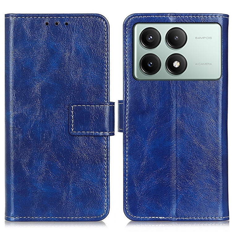Retro Crazy Horse Texture เคสโทรศัพท์หนังพลิกแนวนอน, For Xiaomi Poco F6 / Redmi Turbo 3, For Xiaomi Poco F6 Pro, For Xiaomi Redmi K70 5G / K70 Pro 5G, For Xiaomi Redmi Note 13 Pro 4G/Poco M6 Pro 4G, For Xiaomi Redmi A3, For Xiaomi Redmi 13C            ...