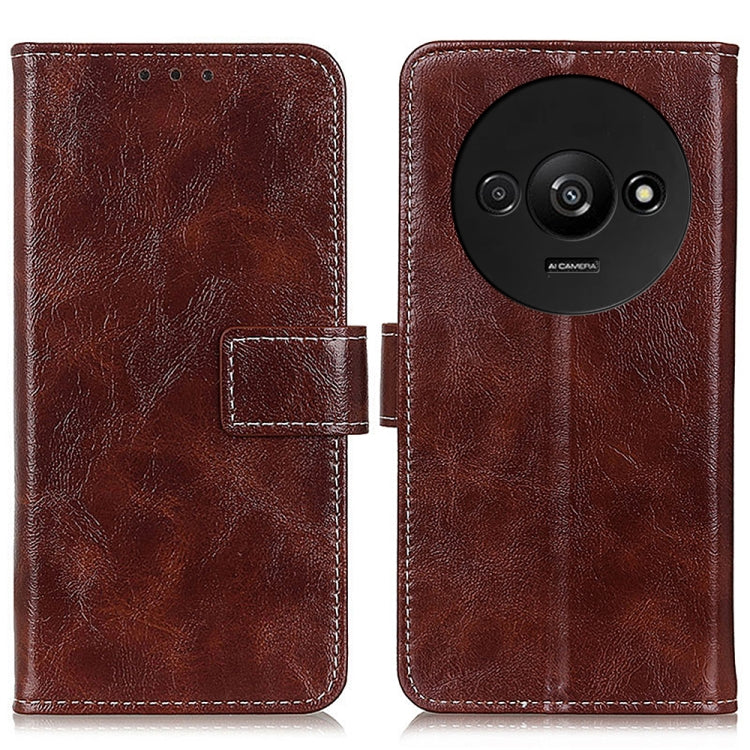 Retro Crazy Horse Texture เคสโทรศัพท์หนังพลิกแนวนอน, For Xiaomi Poco F6 / Redmi Turbo 3, For Xiaomi Poco F6 Pro, For Xiaomi Redmi K70 5G / K70 Pro 5G, For Xiaomi Redmi Note 13 Pro 4G/Poco M6 Pro 4G, For Xiaomi Redmi A3, For Xiaomi Redmi 13C            ...