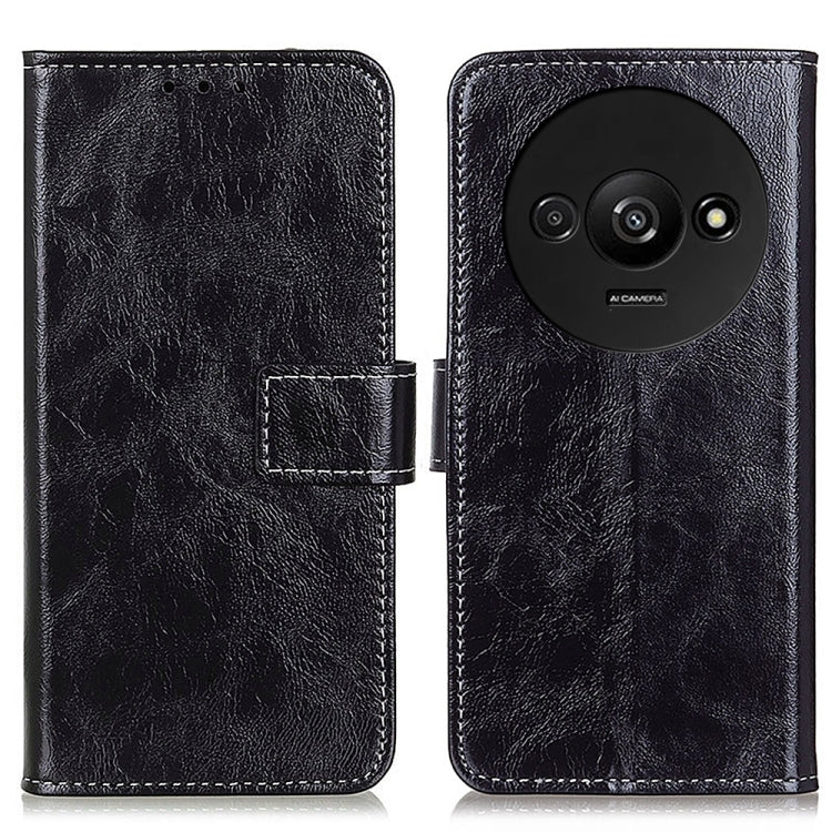 Retro Crazy Horse Texture เคสโทรศัพท์หนังพลิกแนวนอน, For Xiaomi Poco F6 / Redmi Turbo 3, For Xiaomi Poco F6 Pro, For Xiaomi Redmi K70 5G / K70 Pro 5G, For Xiaomi Redmi Note 13 Pro 4G/Poco M6 Pro 4G, For Xiaomi Redmi A3, For Xiaomi Redmi 13C            ...