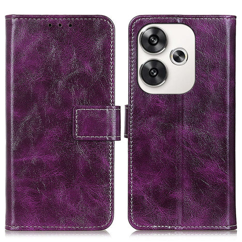 Retro Crazy Horse Texture เคสโทรศัพท์หนังพลิกแนวนอน, For Xiaomi Poco F6 / Redmi Turbo 3, For Xiaomi Poco F6 Pro, For Xiaomi Redmi K70 5G / K70 Pro 5G, For Xiaomi Redmi Note 13 Pro 4G/Poco M6 Pro 4G, For Xiaomi Redmi A3, For Xiaomi Redmi 13C            ...