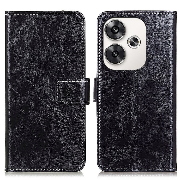 Retro Crazy Horse Texture เคสโทรศัพท์หนังพลิกแนวนอน, For Xiaomi Poco F6 / Redmi Turbo 3, For Xiaomi Poco F6 Pro, For Xiaomi Redmi K70 5G / K70 Pro 5G, For Xiaomi Redmi Note 13 Pro 4G/Poco M6 Pro 4G, For Xiaomi Redmi A3, For Xiaomi Redmi 13C            ...