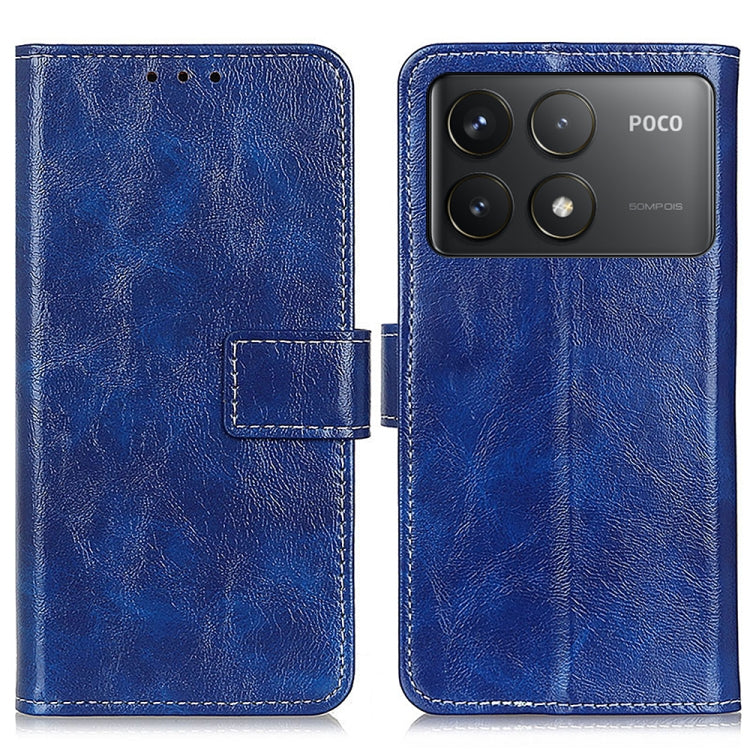 Retro Crazy Horse Texture เคสโทรศัพท์หนังพลิกแนวนอน, For Xiaomi Poco F6 / Redmi Turbo 3, For Xiaomi Poco F6 Pro, For Xiaomi Redmi K70 5G / K70 Pro 5G, For Xiaomi Redmi Note 13 Pro 4G/Poco M6 Pro 4G, For Xiaomi Redmi A3, For Xiaomi Redmi 13C            ...