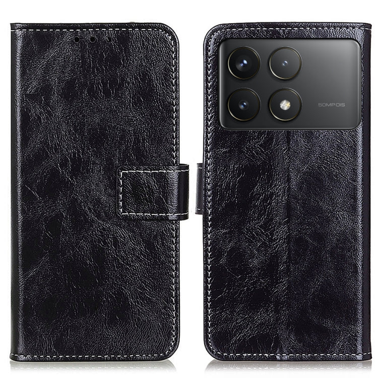 Retro Crazy Horse Texture เคสโทรศัพท์หนังพลิกแนวนอน, For Xiaomi Poco F6 / Redmi Turbo 3, For Xiaomi Poco F6 Pro, For Xiaomi Redmi K70 5G / K70 Pro 5G, For Xiaomi Redmi Note 13 Pro 4G/Poco M6 Pro 4G, For Xiaomi Redmi A3, For Xiaomi Redmi 13C            ...