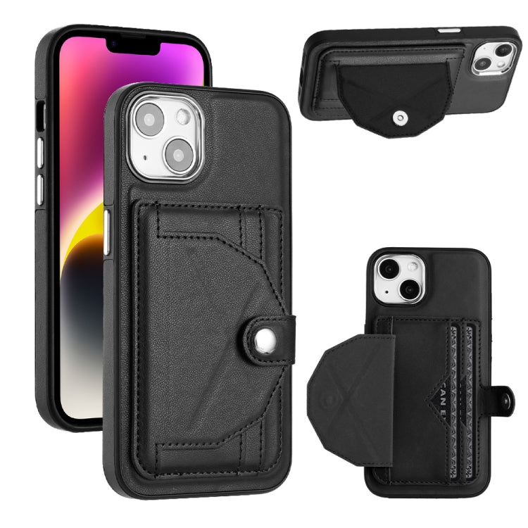 เคสโทรศัพท์หนังกันกระแทกพร้อมที่ใส่บัตร, For iPhone 14, For iPhone 15 Pro Max, For iPhone 14 Plus, For iPhone 15 Pro, For iPhone 14 Pro, For iPhone 15 Plus, For iPhone 14 Pro Max, For iPhone 15