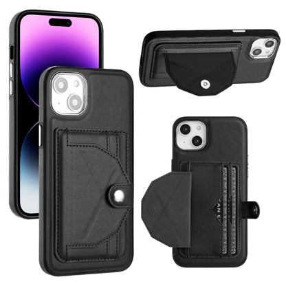 เคสโทรศัพท์หนังกันกระแทกพร้อมที่ใส่บัตร, For iPhone 14, For iPhone 15 Pro Max, For iPhone 14 Plus, For iPhone 15 Pro, For iPhone 14 Pro, For iPhone 15 Plus, For iPhone 14 Pro Max, For iPhone 15