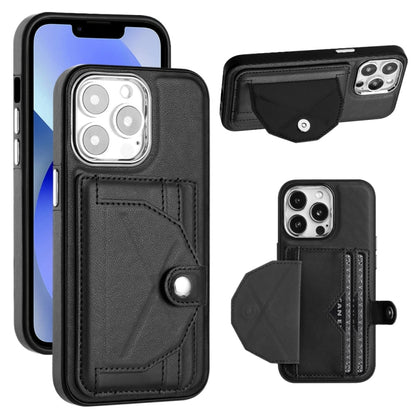 เคสโทรศัพท์หนังกันกระแทกพร้อมที่ใส่บัตร, For iPhone 14, For iPhone 15 Pro Max, For iPhone 14 Plus, For iPhone 15 Pro, For iPhone 14 Pro, For iPhone 15 Plus, For iPhone 14 Pro Max, For iPhone 15