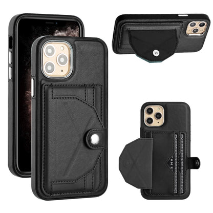 เคสโทรศัพท์หนังกันกระแทกพร้อมที่ใส่บัตร, For iPhone 13, For iPhone 13 Pro, For iPhone 13 Pro Max, For iPhone 12 / 12 Pro, For iPhone 12 Pro Max, For iPhone 11, For iPhone 11 Pro, For iPhone 11 Pro Max