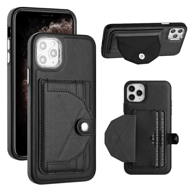 เคสโทรศัพท์หนังกันกระแทกพร้อมที่ใส่บัตร, For iPhone 13, For iPhone 13 Pro, For iPhone 13 Pro Max, For iPhone 12 / 12 Pro, For iPhone 12 Pro Max, For iPhone 11, For iPhone 11 Pro, For iPhone 11 Pro Max