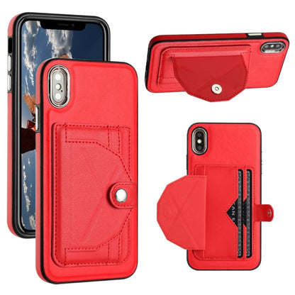 เคสโทรศัพท์หนังกันกระแทกพร้อมที่ใส่บัตร, For iPhone XS Max, For iPhone XR, For iPhone X / XS, For iPhone SE 2022/SE 2020/6/7/8, For iPhone 6 Plus/7 Plus/8 Plus