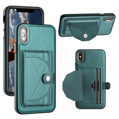 เคสโทรศัพท์หนังกันกระแทกพร้อมที่ใส่บัตร, For iPhone XS Max, For iPhone XR, For iPhone X / XS, For iPhone SE 2022/SE 2020/6/7/8, For iPhone 6 Plus/7 Plus/8 Plus