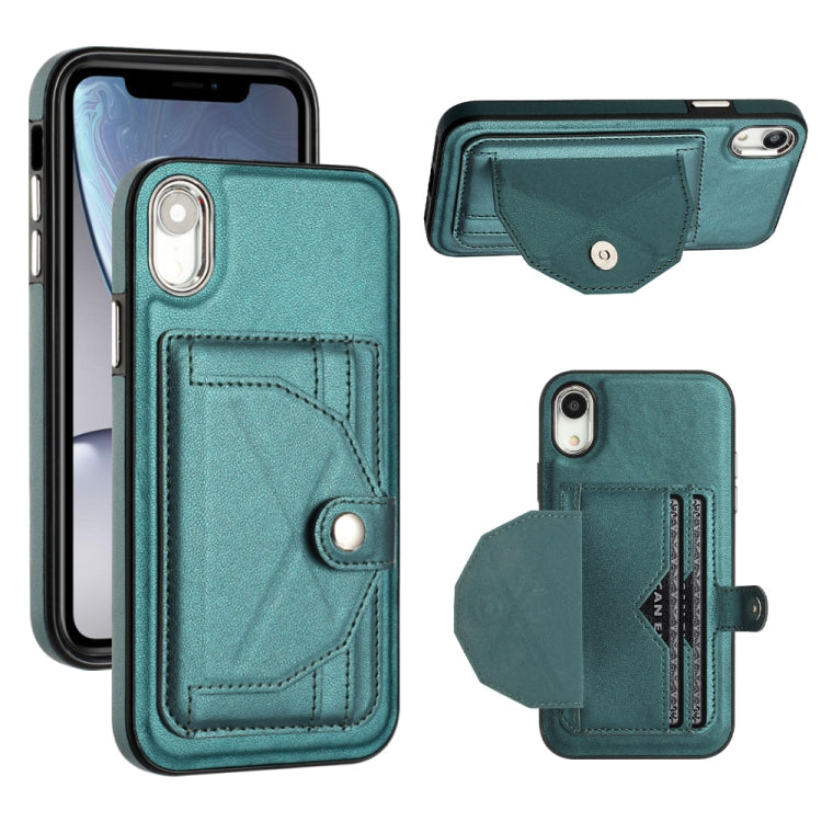 เคสโทรศัพท์หนังกันกระแทกพร้อมที่ใส่บัตร, For iPhone XS Max, For iPhone XR, For iPhone X / XS, For iPhone SE 2022/SE 2020/6/7/8, For iPhone 6 Plus/7 Plus/8 Plus
