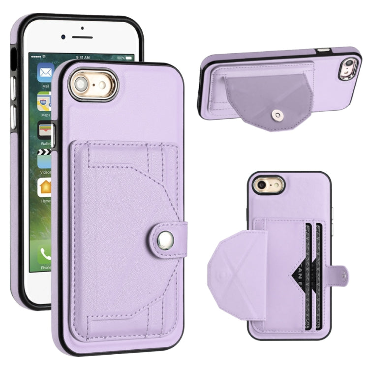 เคสโทรศัพท์หนังกันกระแทกพร้อมที่ใส่บัตร, For iPhone XS Max, For iPhone XR, For iPhone X / XS, For iPhone SE 2022/SE 2020/6/7/8, For iPhone 6 Plus/7 Plus/8 Plus