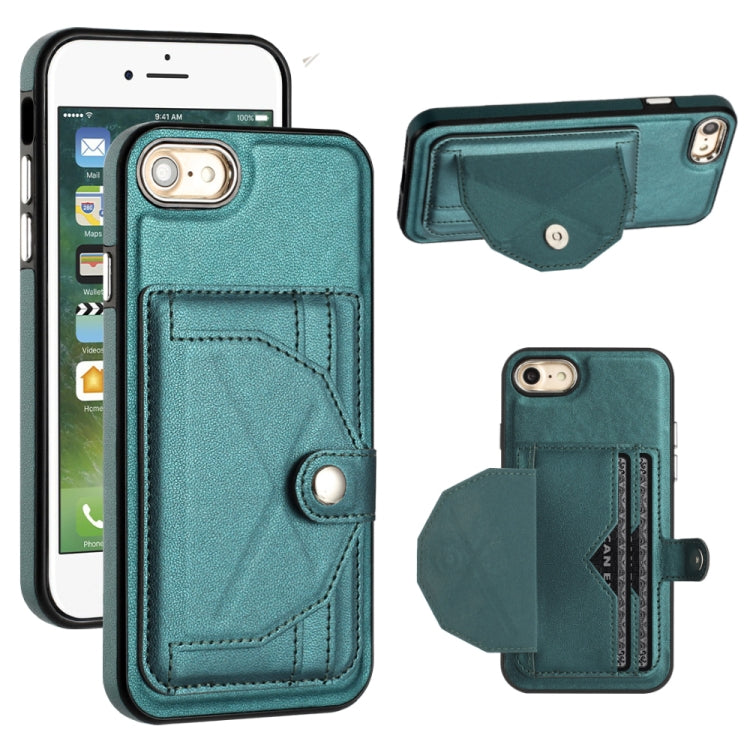 เคสโทรศัพท์หนังกันกระแทกพร้อมที่ใส่บัตร, For iPhone XS Max, For iPhone XR, For iPhone X / XS, For iPhone SE 2022/SE 2020/6/7/8, For iPhone 6 Plus/7 Plus/8 Plus