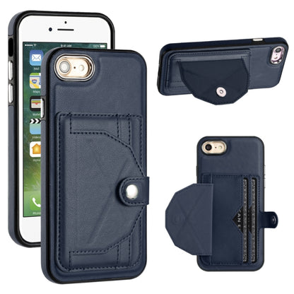 เคสโทรศัพท์หนังกันกระแทกพร้อมที่ใส่บัตร, For iPhone XS Max, For iPhone XR, For iPhone X / XS, For iPhone SE 2022/SE 2020/6/7/8, For iPhone 6 Plus/7 Plus/8 Plus