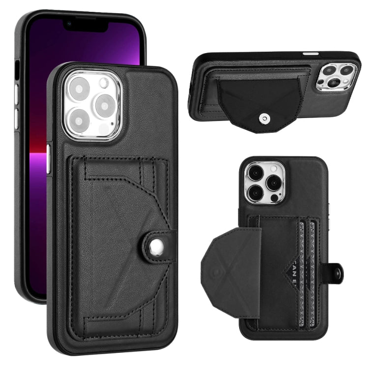 เคสโทรศัพท์หนังกันกระแทกพร้อมที่ใส่บัตร, For iPhone 14, For iPhone 15 Pro Max, For iPhone 14 Plus, For iPhone 15 Pro, For iPhone 14 Pro, For iPhone 15 Plus, For iPhone 14 Pro Max, For iPhone 15