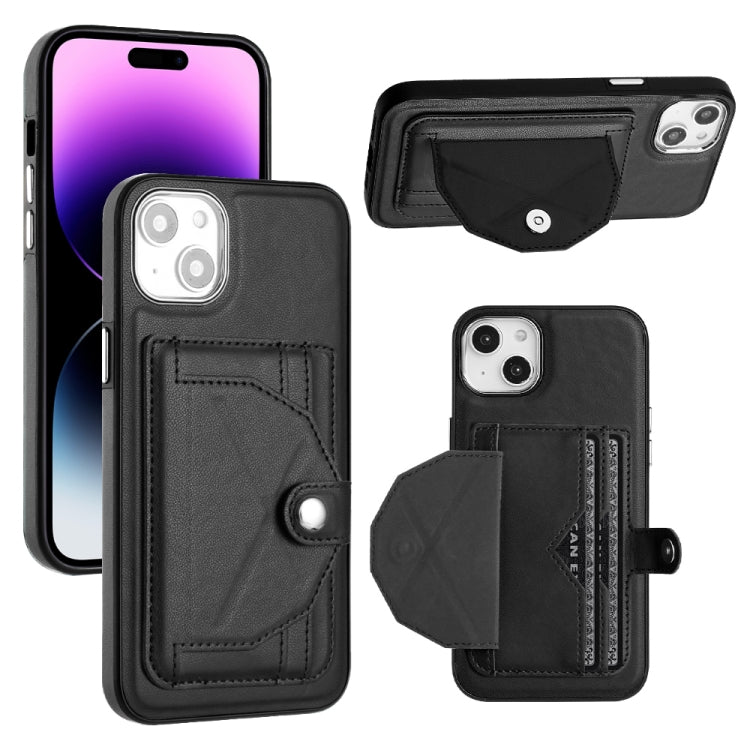 เคสโทรศัพท์หนังกันกระแทกพร้อมที่ใส่บัตร, For iPhone 14, For iPhone 15 Pro Max, For iPhone 14 Plus, For iPhone 15 Pro, For iPhone 14 Pro, For iPhone 15 Plus, For iPhone 14 Pro Max, For iPhone 15