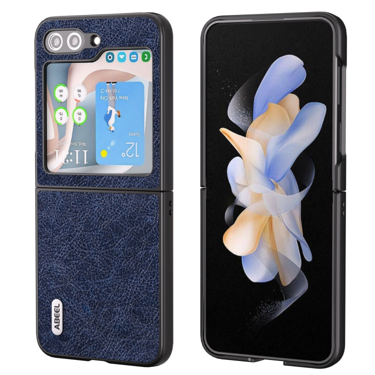 เคสโทรศัพท์ ABEEL Retro Litchi Texture PU, For Samsung Galaxy Z Flip5, For Samsung Galaxy Z Fold5