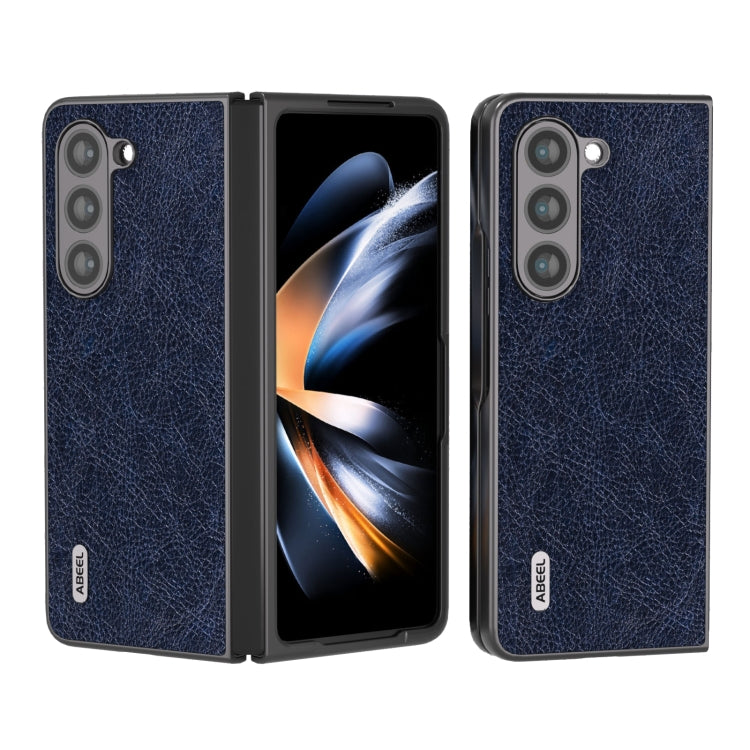 เคสโทรศัพท์ ABEEL Retro Litchi Texture PU, For Samsung Galaxy Z Flip5, For Samsung Galaxy Z Fold5