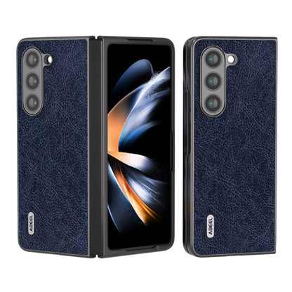 เคสโทรศัพท์ ABEEL Retro Litchi Texture PU, For Samsung Galaxy Z Flip5, For Samsung Galaxy Z Fold5