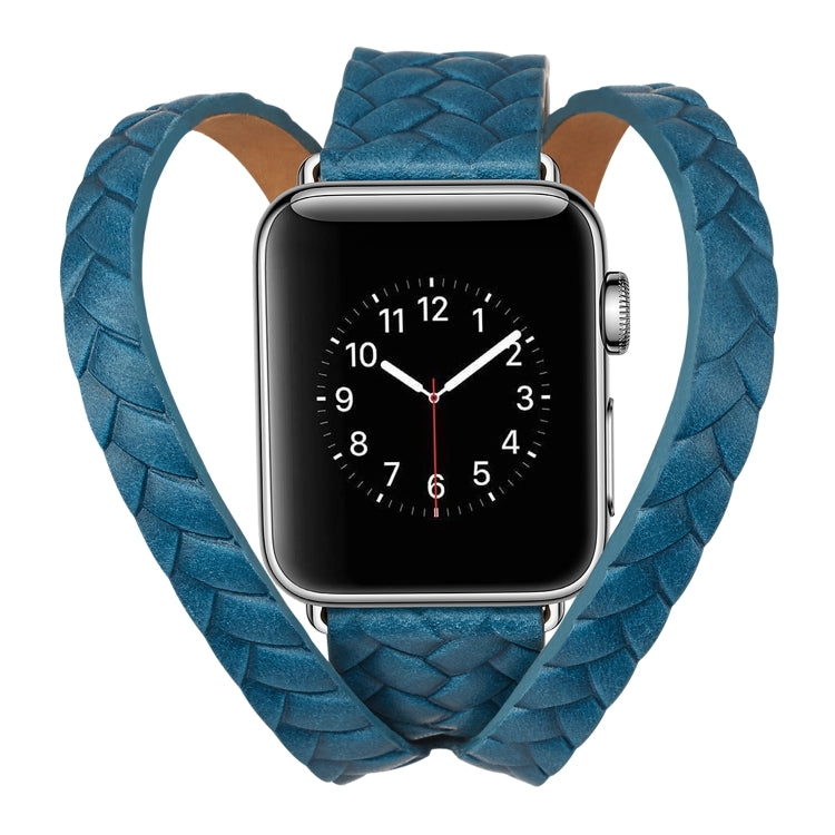 สายนาฬิกามงกุฎหนังลายนูนชั้นดี, For Apple Watch Series 5 & 4 40mm / 3& 2 & 1 38mm, For Apple Watch Series 7 45mm / 6 & SE & 5 & 4 44mm / 3 & 2 & 1 42mm