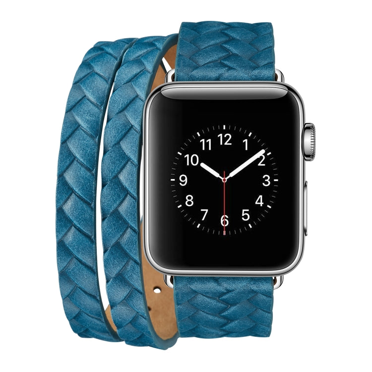 สายนาฬิกามงกุฎหนังลายนูนชั้นดี, For Apple Watch Series 5 & 4 40mm / 3& 2 & 1 38mm, For Apple Watch Series 7 45mm / 6 & SE & 5 & 4 44mm / 3 & 2 & 1 42mm