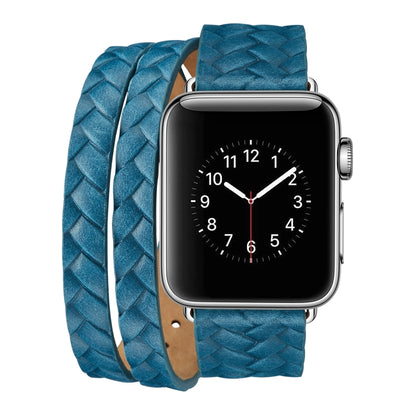 สายนาฬิกามงกุฎหนังลายนูนชั้นดี, For Apple Watch Series 5 & 4 40mm / 3& 2 & 1 38mm, For Apple Watch Series 7 45mm / 6 & SE & 5 & 4 44mm / 3 & 2 & 1 42mm